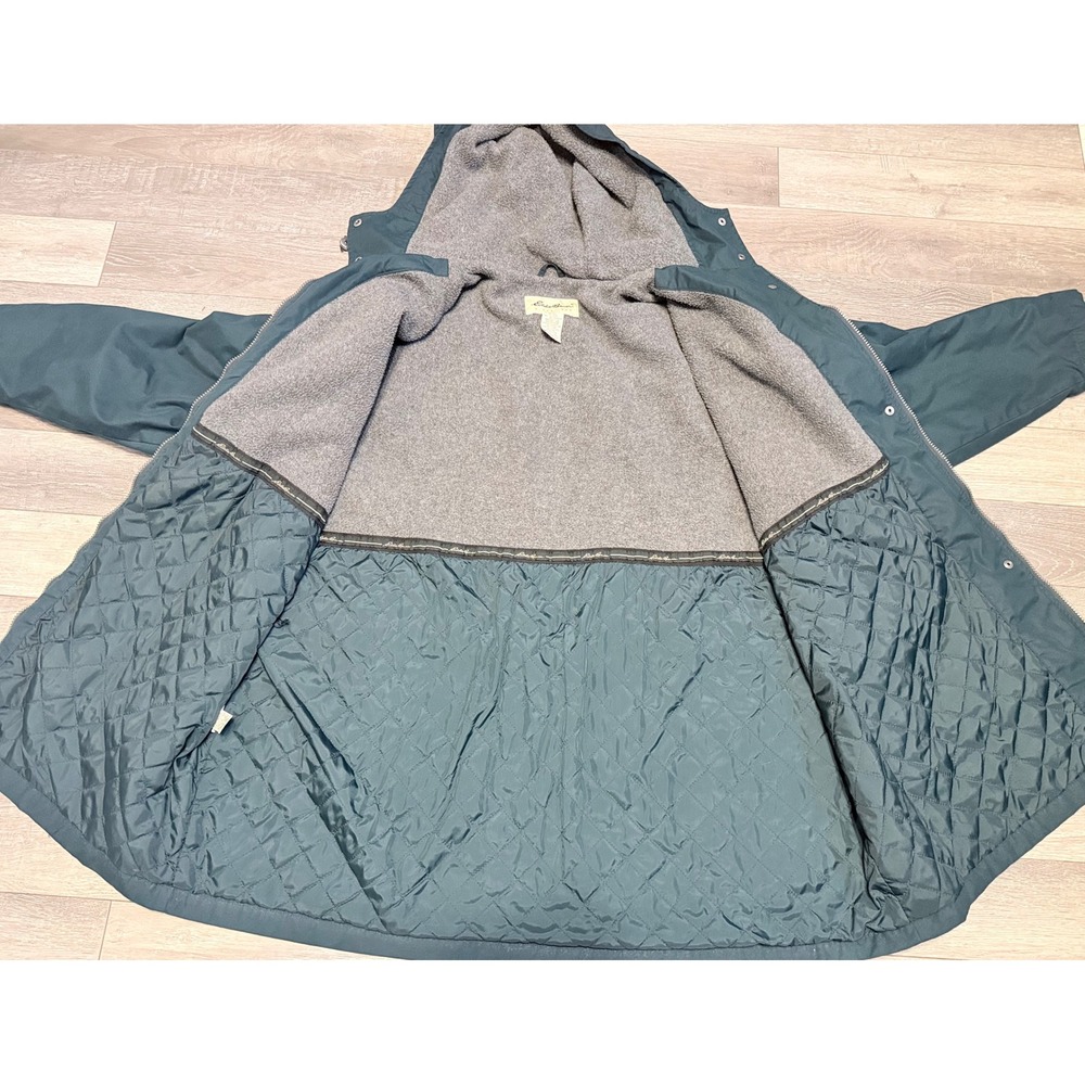 Vintage‎ Eddie Bauer Parka Jacket Mens 3XL/4XL Hooded Fleece Lined Quilted Coat